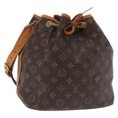 LOUIS VUITTON Monogram Petit Noe Shoulder Bag M42226 LV Auth 198921-1