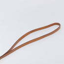 CELINE Macadam Shoulder Bag PVC Leather Brown Gold Tone Auth 198926-8