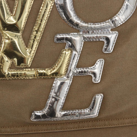 LOUIS VUITTON That's Love MM Tote Bag Canvas Brown M95466 LV Auth 198927A