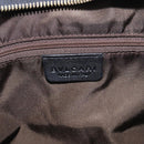 BVLGARI Hand Bag Leather Black Gold Tone Auth 198930A-19
