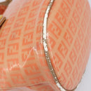 FENDI Zucchino Mamma Baguette Hand Bag Patent Orange Gold Tone Auth 198931-14