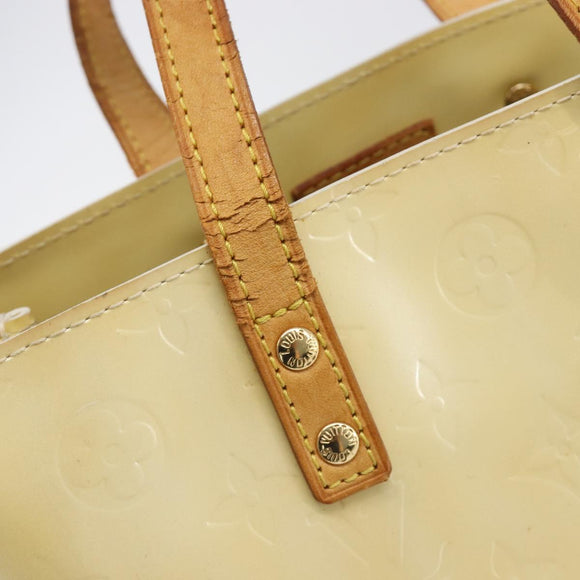 LOUIS VUITTON Monogram Vernis Reade PM Hand Bag Gris M91145 LV Auth 198934