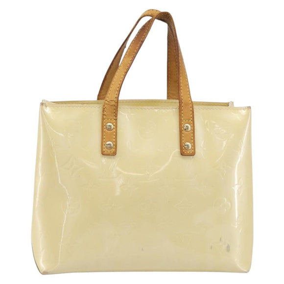 LOUIS VUITTON Monogram Vernis Reade PM Hand Bag Gris M91145 LV Auth 198934
