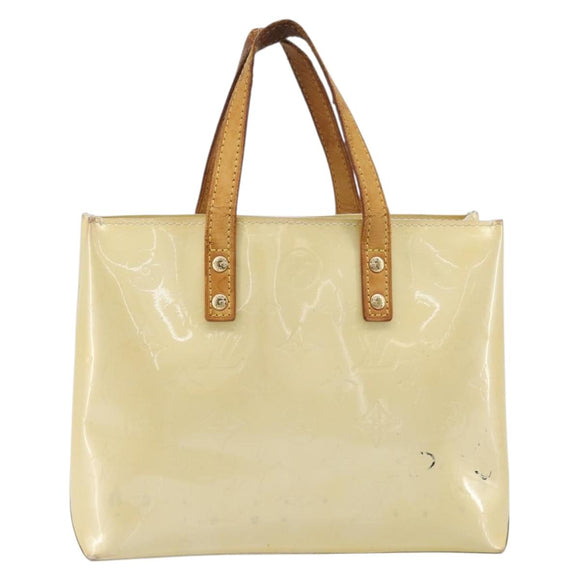 LOUIS VUITTON Monogram Vernis Reade PM Hand Bag Gris M91145 LV Auth 198934