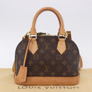LOUIS VUITTON Monogram Alma BB Hand Bag M53152 LV Auth 198935V-12
