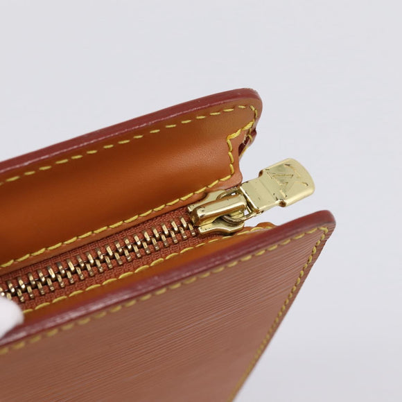LOUIS VUITTON Epi Pochette Homme Clutch Bag Brown M52528 LV Auth 198936
