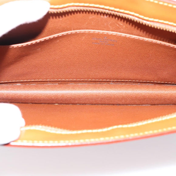 LOUIS VUITTON Epi Pochette Homme Clutch Bag Brown M52528 LV Auth 198936