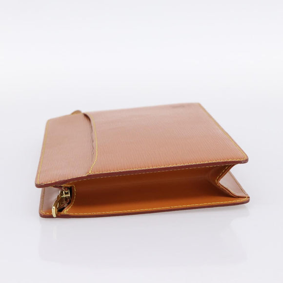 LOUIS VUITTON Epi Pochette Homme Clutch Bag Brown M52528 LV Auth 198936