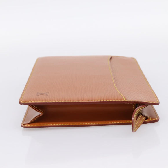 LOUIS VUITTON Epi Pochette Homme Clutch Bag Brown M52528 LV Auth 198936