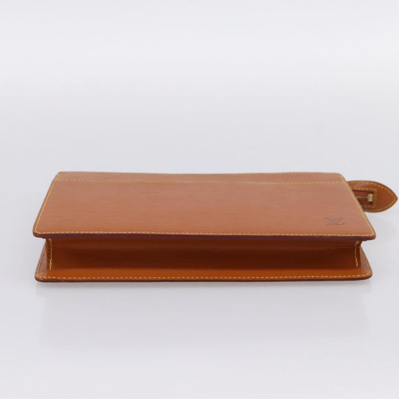 LOUIS VUITTON Epi Pochette Homme Clutch Bag Brown M52528 LV Auth 198936
