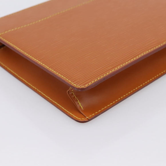 LOUIS VUITTON Epi Pochette Homme Clutch Bag Brown M52528 LV Auth 198936
