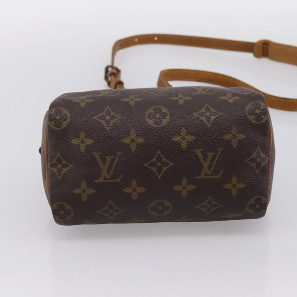 LOUIS VUITTON Monogram Mini Speedy Bandouliere Japon 88 M99014 LV Auth 198939