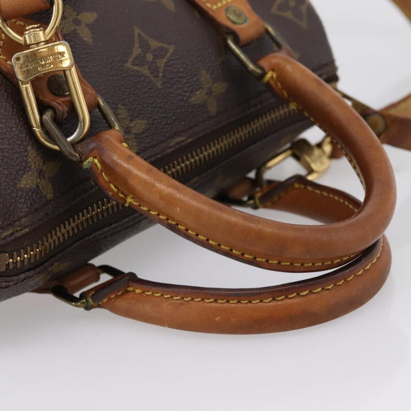 LOUIS VUITTON Monogram Mini Speedy Bandouliere Japon 88 M99014 LV Auth 198939