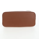 PRADA Vitello Intrecciato Shoulder Bag Leather Brown Silver Auth 198942M-5