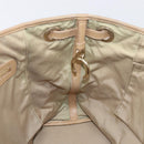 Christian Dior Lady Dior Canage Tote Bag Canvas Beige Gold Tone Auth 198943-20