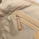 Christian Dior Lady Dior Canage Tote Bag Canvas Beige Gold Tone Auth 198943-22
