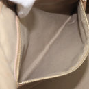 Christian Dior Lady Dior Canage Tote Bag Canvas Beige Gold Tone Auth 198943-23