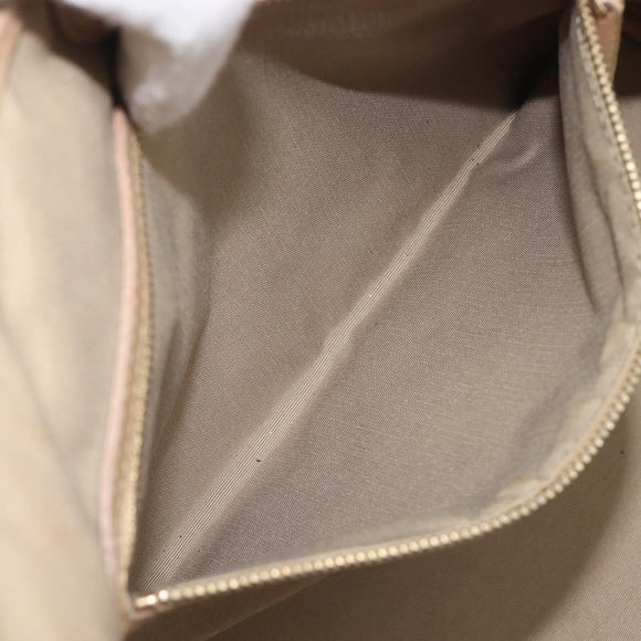 Christian Dior Lady Dior Canage Tote Bag Canvas Beige Gold Tone Auth 198943
