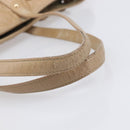 Christian Dior Lady Dior Canage Tote Bag Canvas Beige Gold Tone Auth 198943-8