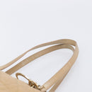 Christian Dior Lady Dior Canage Tote Bag Canvas Beige Gold Tone Auth 198943-9