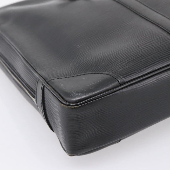 LOUIS VUITTON Epi Porte Documents Voyage Business Bag Black M54472 Auth 198948