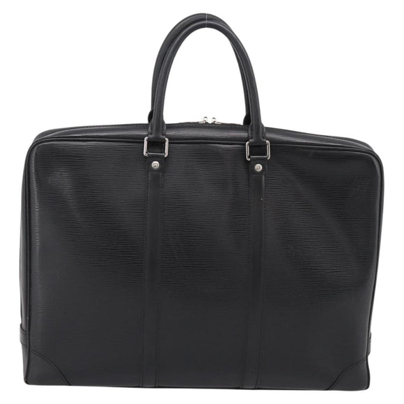 LOUIS VUITTON Epi Porte Documents Voyage Business Bag Black M54472 Auth 198948