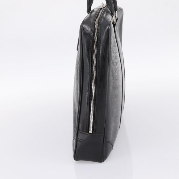 LOUIS VUITTON Epi Porte Documents Voyage Business Bag Black M54472 Auth 198948