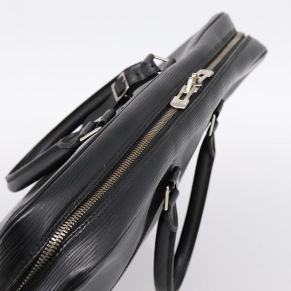 LOUIS VUITTON Epi Porte Documents Voyage Business Bag Black M54472 Auth 198948