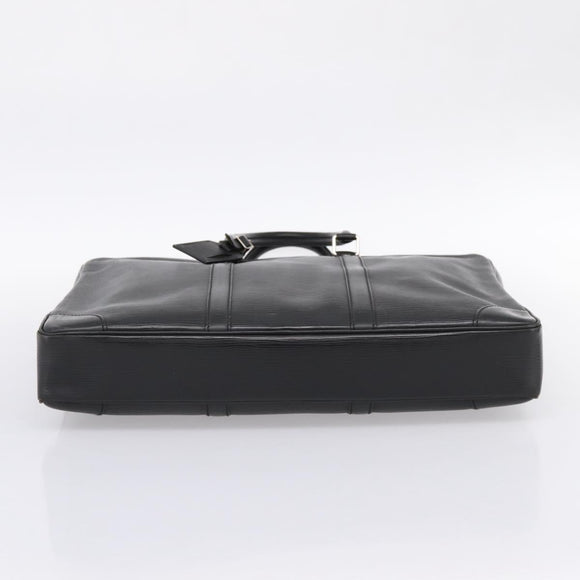 LOUIS VUITTON Epi Porte Documents Voyage Business Bag Black M54472 Auth 198948