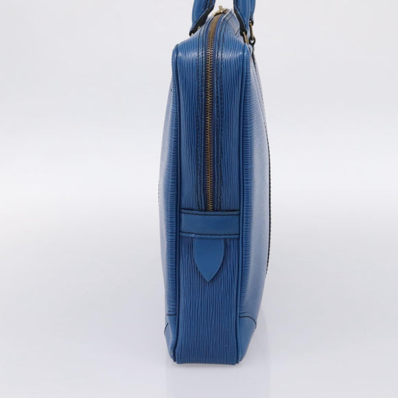 LOUIS VUITTON Epi Porte Documents Voyage Business Bag Blue M54475 LV Auth 198949