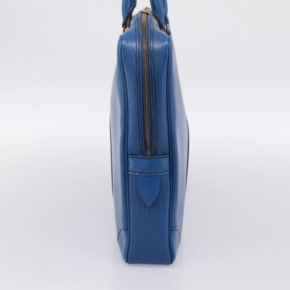 LOUIS VUITTON Epi Porte Documents Voyage Business Bag Blue M54475 LV Auth 198949