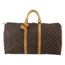 LOUIS VUITTON Monogram Keepall 55 Boston Bag M41424 LV Auth 198952A-13