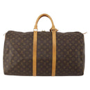 LOUIS VUITTON Monogram Keepall 55 Boston Bag M41424 LV Auth 198952A-2