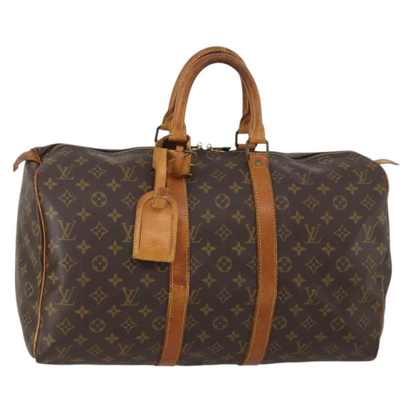 LOUIS VUITTON Monogram Keepall 45 Boston Bag M41428 LV Auth 198953