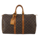 LOUIS VUITTON Monogram Keepall 45 Boston Bag M41428 LV Auth 198953-2