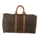LOUIS VUITTON Monogram Keepall 45 Boston Bag M41428 LV Auth 198953-3