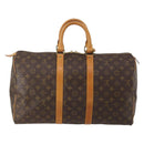 LOUIS VUITTON Monogram Keepall 45 Boston Bag M41428 LV Auth 198954-3