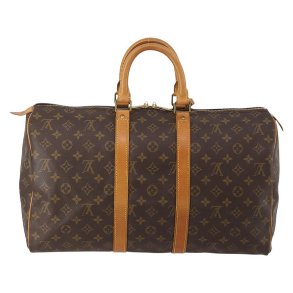 LOUIS VUITTON Monogram Keepall 45 Boston Bag M41428 LV Auth 198954