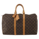 LOUIS VUITTON Monogram Keepall 45 Boston Bag M41428 LV Auth 198955A-2