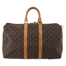 LOUIS VUITTON Monogram Keepall 45 Boston Bag M41428 LV Auth 198955A-3