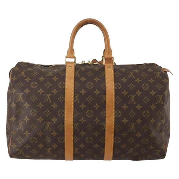 LOUIS VUITTON Monogram Keepall 45 Boston Bag M41428 LV Auth 198955A