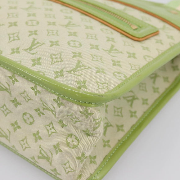 LOUIS VUITTON Monogram Mini Suck Catlin Bag Almond Green M92931 LV Auth 198957A