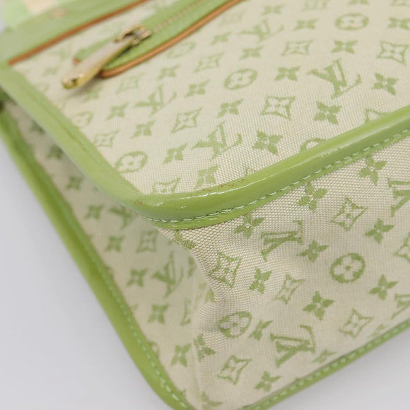 LOUIS VUITTON Monogram Mini Suck Catlin Bag Almond Green M92931 LV Auth 198957A