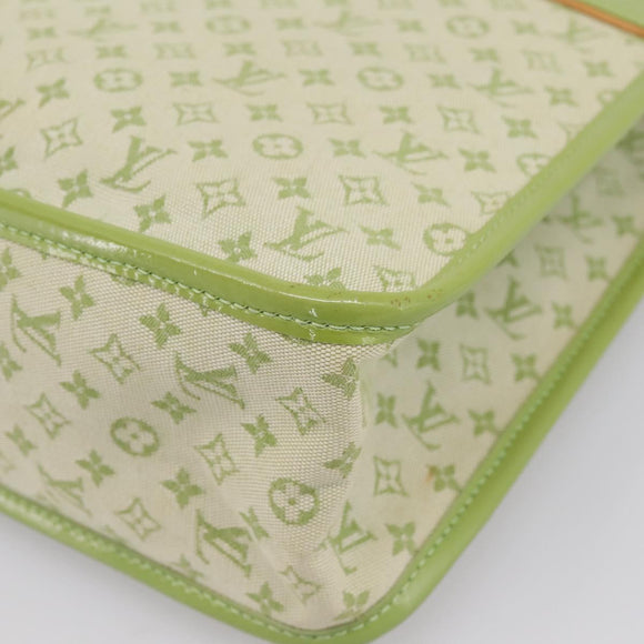 LOUIS VUITTON Monogram Mini Suck Catlin Bag Almond Green M92931 LV Auth 198957A