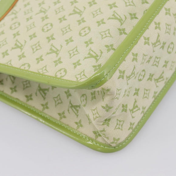 LOUIS VUITTON Monogram Mini Suck Catlin Bag Almond Green M92931 LV Auth 198957A