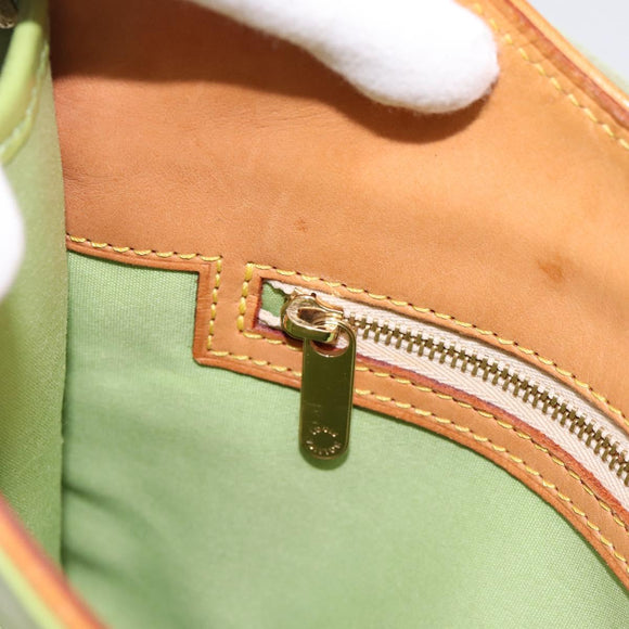 LOUIS VUITTON Monogram Mini Suck Catlin Bag Almond Green M92931 LV Auth 198957A