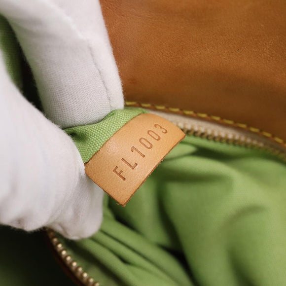 LOUIS VUITTON Monogram Mini Suck Catlin Bag Almond Green M92931 LV Auth 198957A