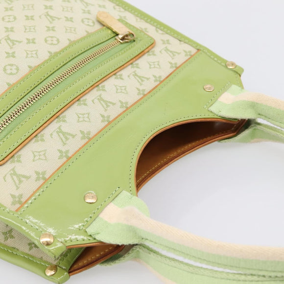 LOUIS VUITTON Monogram Mini Suck Catlin Bag Almond Green M92931 LV Auth 198957A