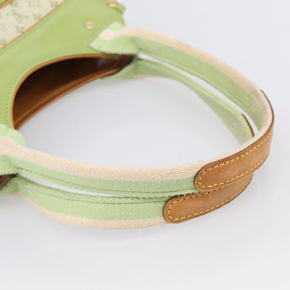 LOUIS VUITTON Monogram Mini Suck Catlin Bag Almond Green M92931 LV Auth 198957A