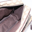 GUCCI GG Supreme Shoulder Bag PVC Leather Beige Silver 114531 Auth 198958-17
